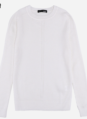 most漠士男装白色针织衫圆领男士线衫S83119110