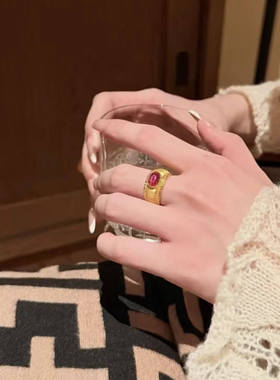 足金999黄金戒指女款水贝