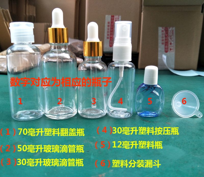滴管分装补水喷瓶旅行漏斗透明图片