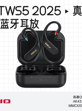 FiiO/飞傲UTWS5 2025真无线蓝牙耳机功率放大器HiFi发烧耳挂DAC