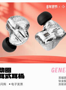 丽弦锦瑟香也GENESIS G318/318S入耳式有线HIFI钛金动圈耳机
