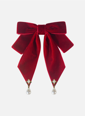 鹿森灵lolita珍珠蝴蝶结领结