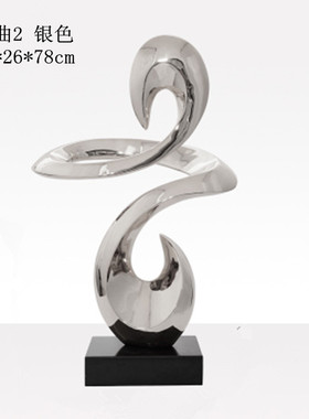 轻奢家居软装饰品树脂工艺品轻酒店走廊售楼处样板间玄关雕塑摆件