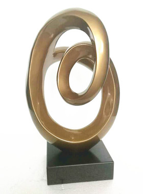 现代简约客厅玄关雕塑摆件样板房酒店餐厅桌面电视旁摆设软装饰品