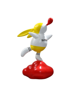 落地乔迁开业庆典兔子雕塑摆件样板房售楼处玄关轻奢家居软装饰品