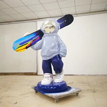 定制大型IP形象玻璃钢雕塑商场美陈艺术装置品彩绘卡通公仔摆件