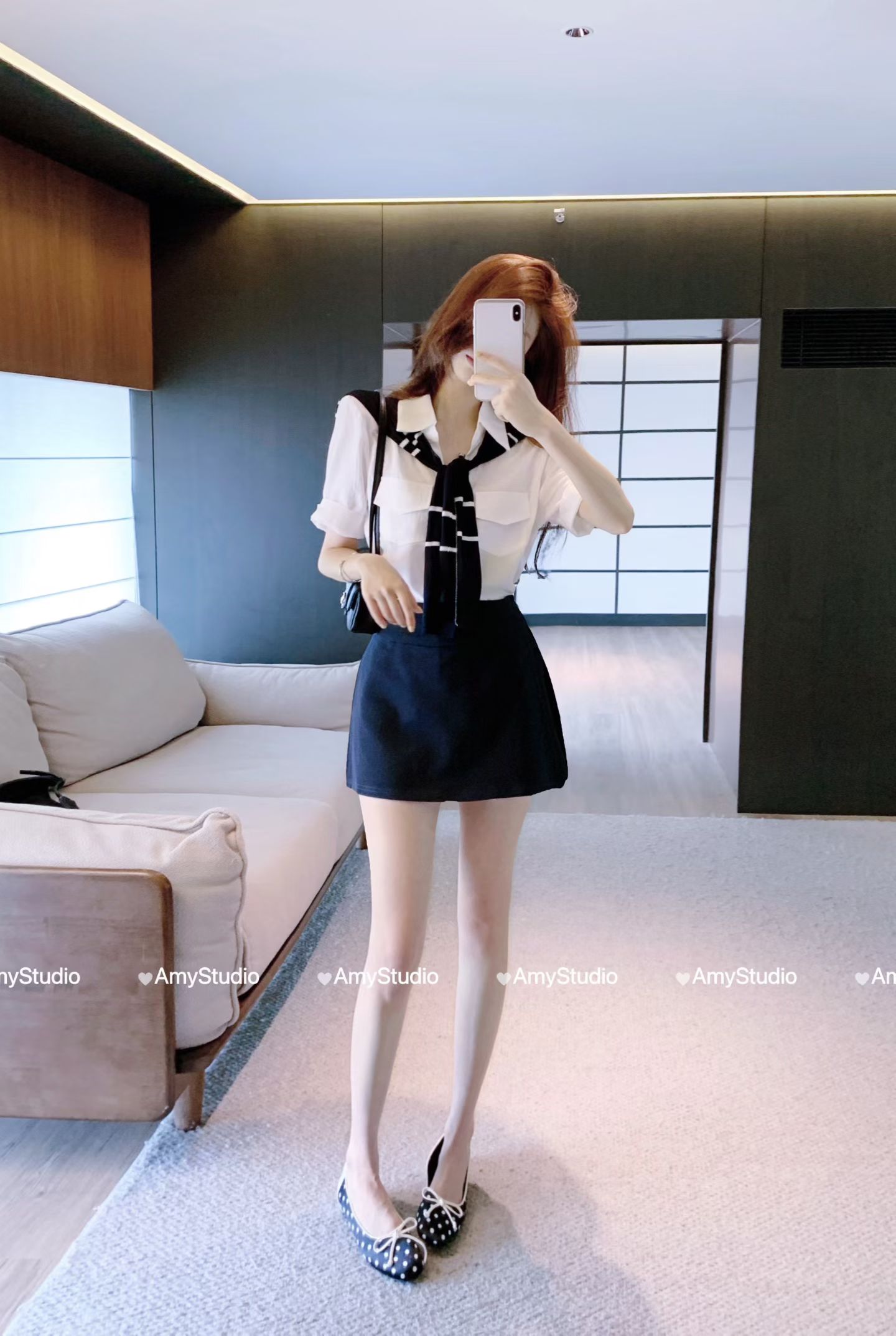 2026夏季新款韩版AMY女时尚百搭短袖+披肩高腰百褶裙两件套女潮