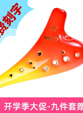 WAD12孔ac调初学者十二孔陶笛幼儿园小学生初学学生用送教材