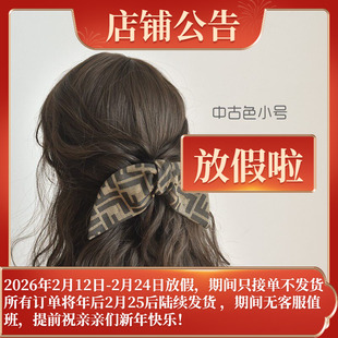 jill大姐姐同款抓夹f字母顶夹兔耳朵蝴蝶结老花复古发抓夹头饰