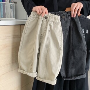 男孩长裤 儿童裤 百搭潮 男童宽松明线休闲裤 韩版 子2026秋季 新款