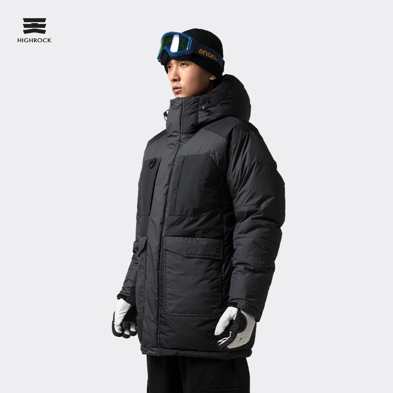 highrock天石800蓬羽绒服男加厚鹅绒户外专业登山防寒服东北