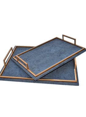 客厅摆件皮革装饰简约工艺品软装