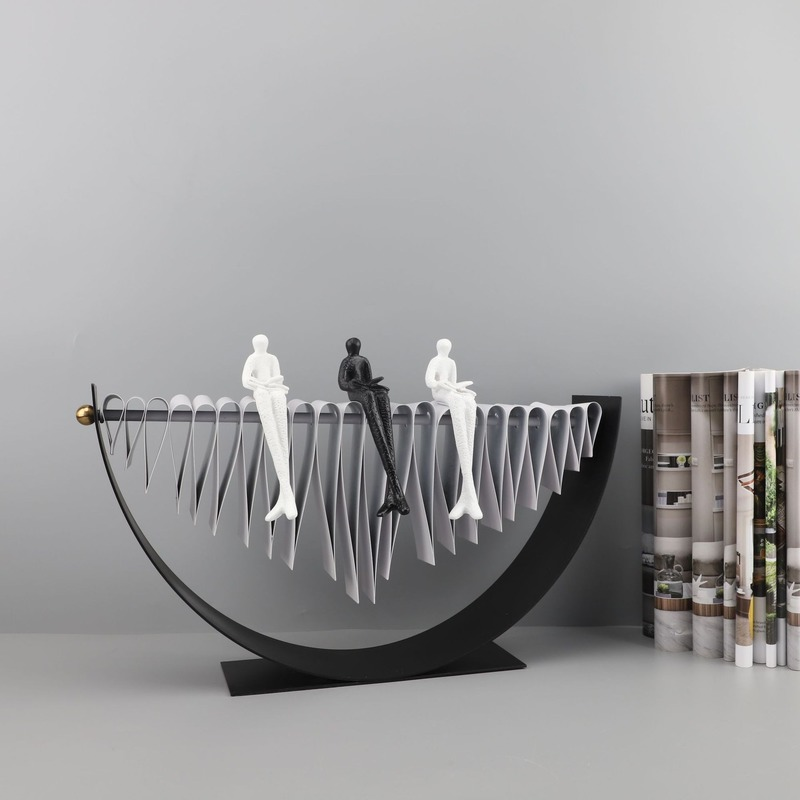 现代轻奢人物造型艺术品摆件样板房间家居客厅电视柜金属创意软装,家居饰品,装饰摆件,淘宝优惠券,粉丝福利购,淘宝优惠卷