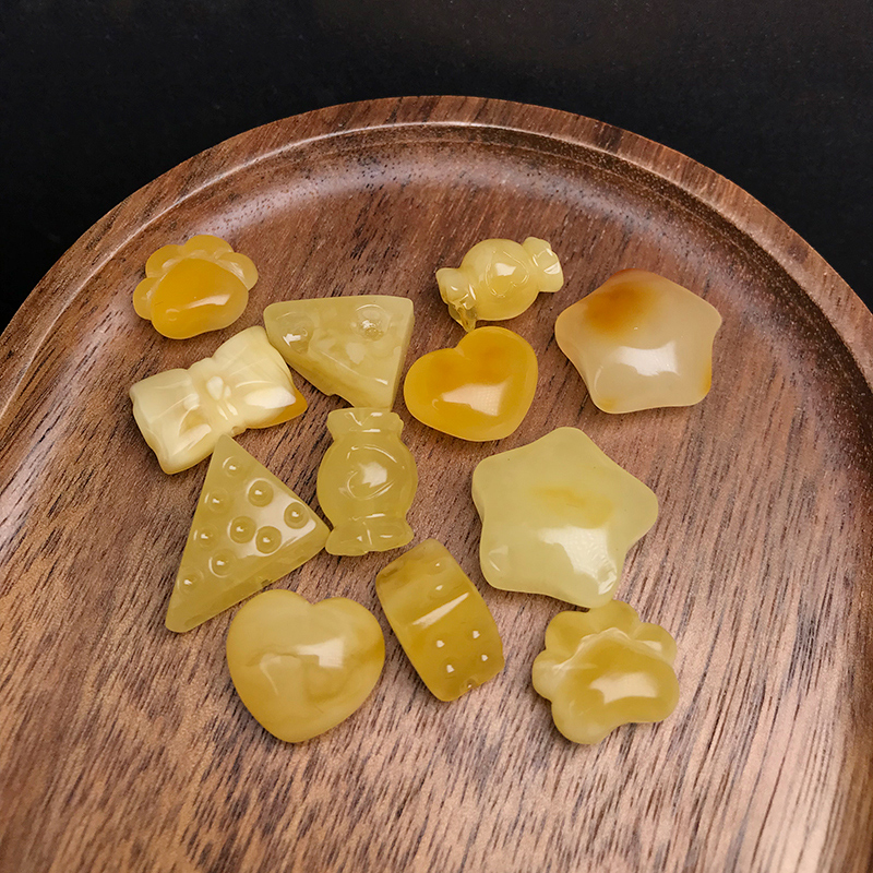 天然蜜蜡小提溜手串配饰小配件