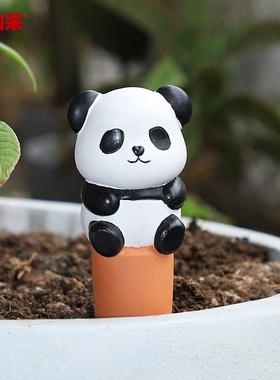 可爱小动物懒人自动浇水神器萌宠红陶渗水器盆栽滴水浇花送朋友