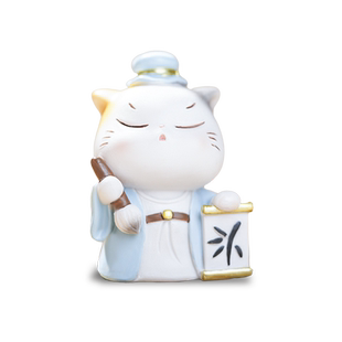 国子监的猫国风国潮小摆件办公室桌面创意可爱装饰品节日送礼好物