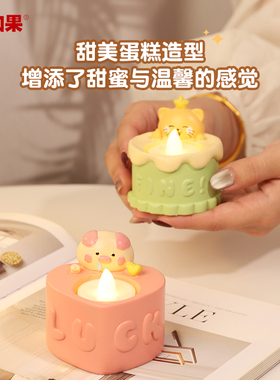 可爱许愿蛋糕小夜灯摆件
