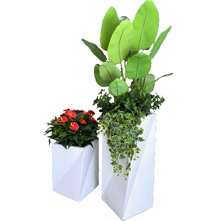 wo+仿真红掌天堂鸟绿植景观展厅摆放办公区大堂迎宾落地大盆装饰