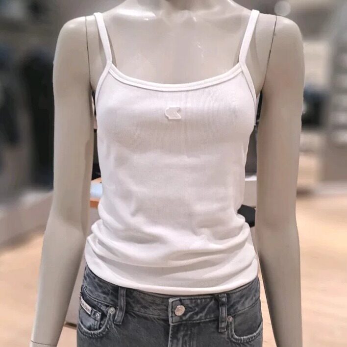 韩国代购26春CALVIN KLEIN JEANS女细肩带背心轻薄透气春夏基础款