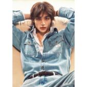 长袖 透气纯棉牛仔衬衫 休闲春秋直筒口袋MPCD720 GUESS男士 韩国代购