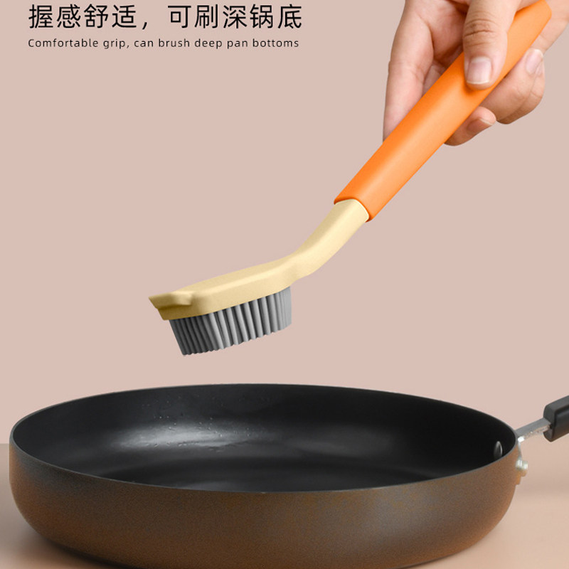 硅胶锅刷厨房专用不伤锅长柄清洁