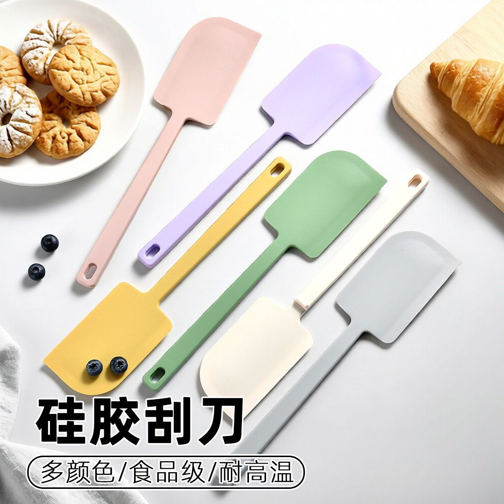 耐高温奶油抹刀硅胶烘焙搅拌铲勺