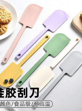 耐高温奶油抹刀硅胶烘焙搅拌铲勺