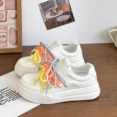 厚底小白鞋女款2025春季原创新款ins潮爆款休闲时尚小众百搭板鞋