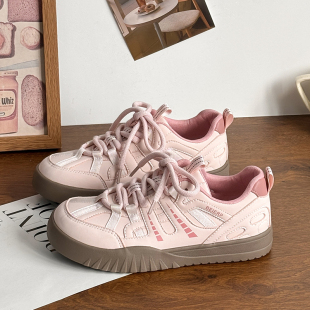 chic小白鞋 港风厚底德训鞋 复古百搭休闲面包板鞋 新款 女2024秋季