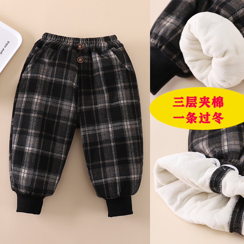 夹棉一条过冬宝宝棉裤