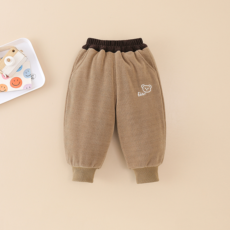 炸街夹棉一条过冬宝宝棉裤