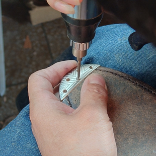 鞋头铁片安装固特异鞋布雷克鞋皮底正装皮鞋手工可持续发展定制