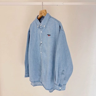 衬衫 加厚复古长袖 春秋中大童亲子休闲外套 男童长袖 可以当小外套