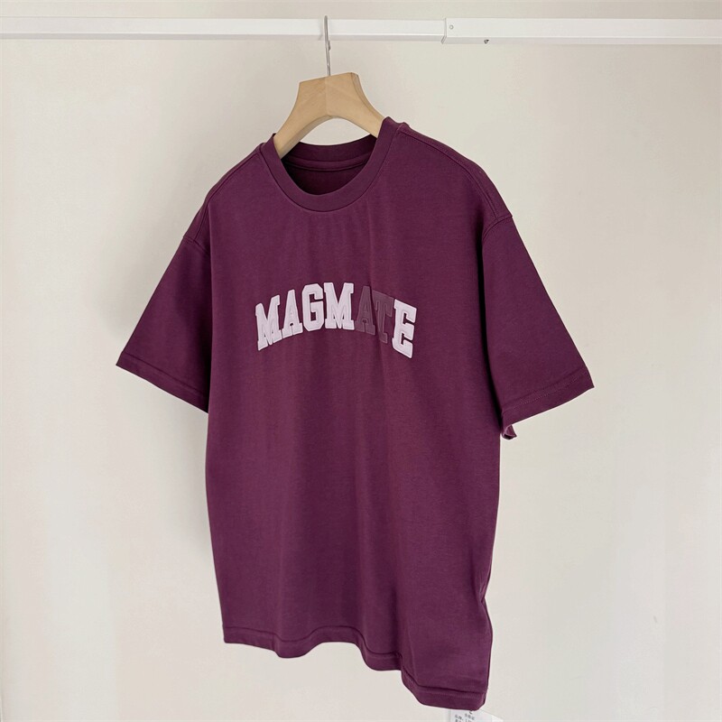 洋气酱紫色~150-190中大童畅爽棉短袖T恤夏青少年印花圆领打底衫