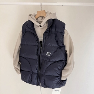 保暖背心坎肩 190中大童羽绒马甲青少年冬季 高克重85白鸭绒 150