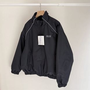 青少年保暖夹克面包服棉服 190中大童夹棉加厚棉衣冬季 老钱风 150