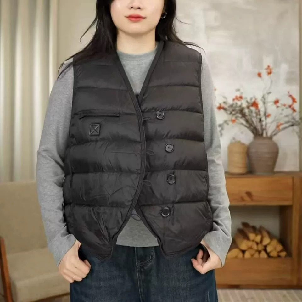 冬季时尚轻薄90鸭绒马甲纯色保暖休闲百搭背心女 7701,女装/女士精品,马夹,淘宝优惠券,粉丝福利购,淘宝优惠卷