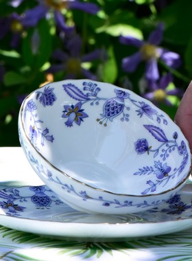 妙HOME Daniel Samuels 英式下午茶杯 茶具 骨瓷手工描金咖啡杯碟