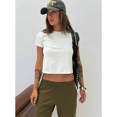 塔米家 P-P纯色简约基础款短袖上衣 四色可选 D2-2