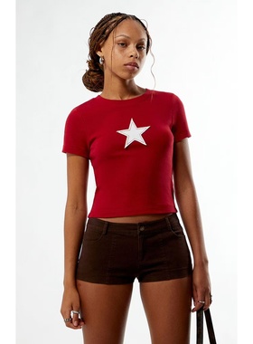 塔米家 P*Csun白色星星图案短袖T恤 E2-3,4