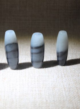 新疆和田玉籽料文玩手机钥匙小挂件吊坠项手串转运珠勒子青花山水