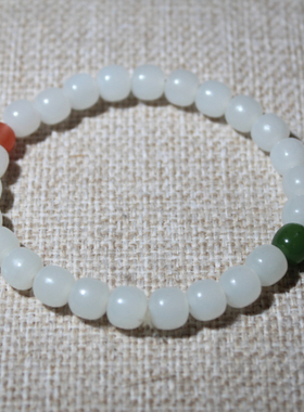 新疆和田玉籽料文玩手机钥匙小挂件吊坠项手串链牌转运珠勒子手串