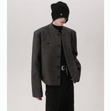 垫肩设计立领老钱风呢子西装外套韩版休闲毛呢小西服 385 P108,男装西服套装,电商A070, 垫肩设计立领老钱风呢子西装外套韩版休闲毛呢小西服 385 P108,男装西服套装,电商A070,