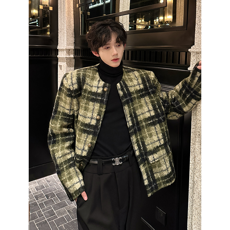 垫肩款小香风高级感轻奢短外套西服男女韩版夜店夹克JK358P118，男装夹克，电商A070