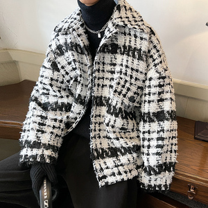 小香风宽松立体感外套 韩版痞帅中性潮流男士夹克 JK124 P108图片