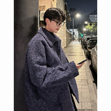 美式复古毛呢外套宽松夹克高级感韩系老钱风男毛呢大衣A355P108，男装夹克，电商A070