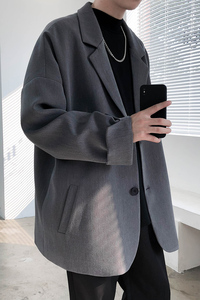 雅痞休闲西装外套男韩版小西服套装dk制服西装 X201 P85图片