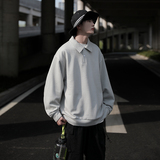 cityboy大男孩穿搭时尚polo衫宽松翻领百搭卫衣ACT09P60，男装卫衣，电商A070