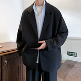 春秋休闲西服单服宽松男女潮流痞帅简约男士西装TX201P85，男装西服套装，电商A070