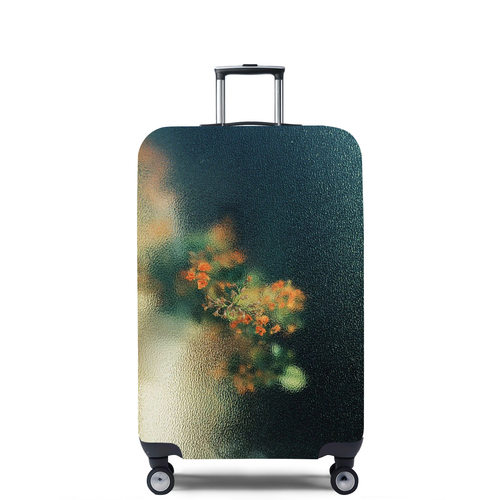 雾里橙花弹力箱套拉杆箱旅行旅游登机行李皮箱保护罩防尘袋耐磨